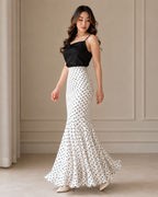 Falda Maxi con Estampado de Lunares®