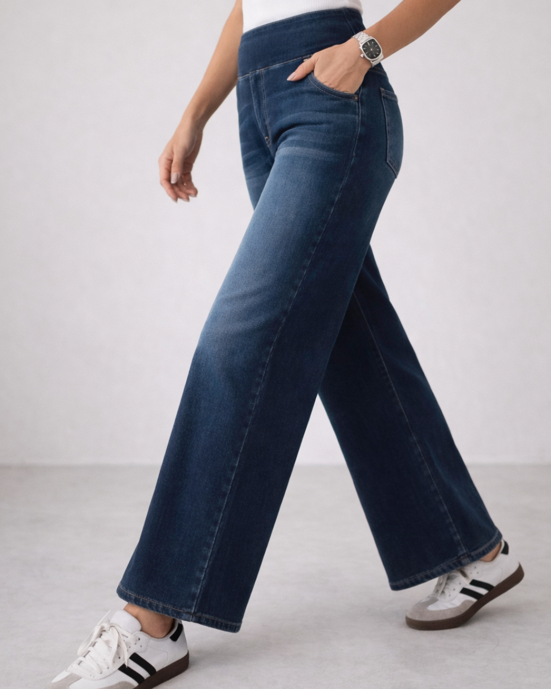 Pantalón de Pata Ancha Elástico para Mujer®