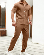Conjunto de camisa de manga corta y pantalón con cintura ajustable®