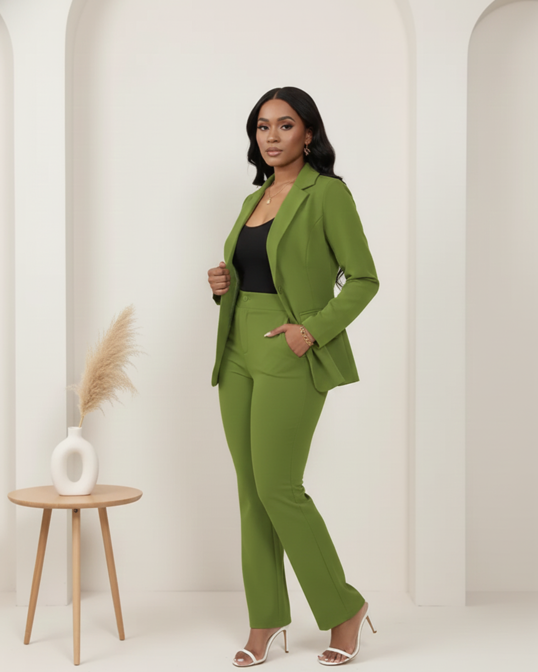 Conjunto de Traje Elástico Estilo Americano®