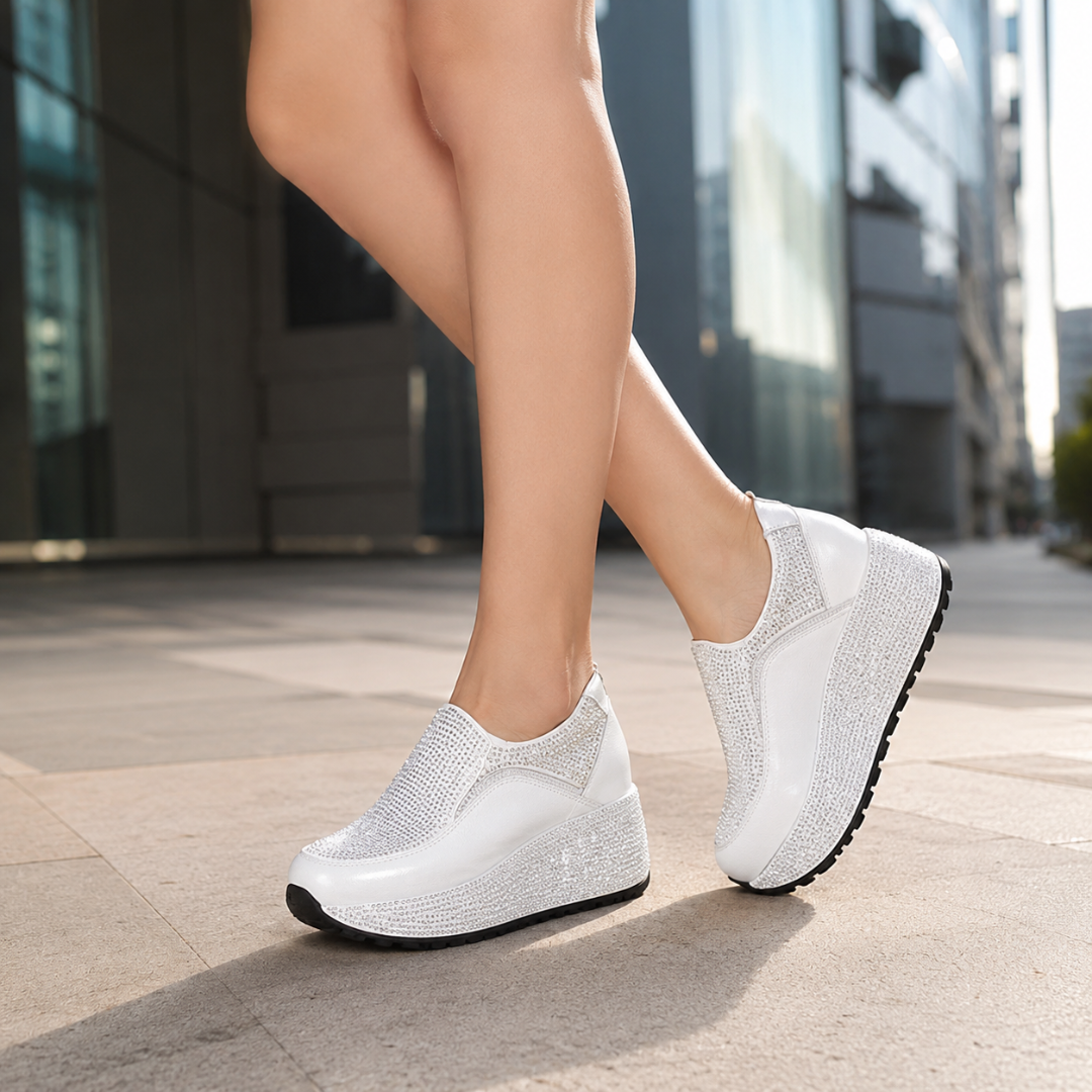 Zapatillas slip on con brillos®