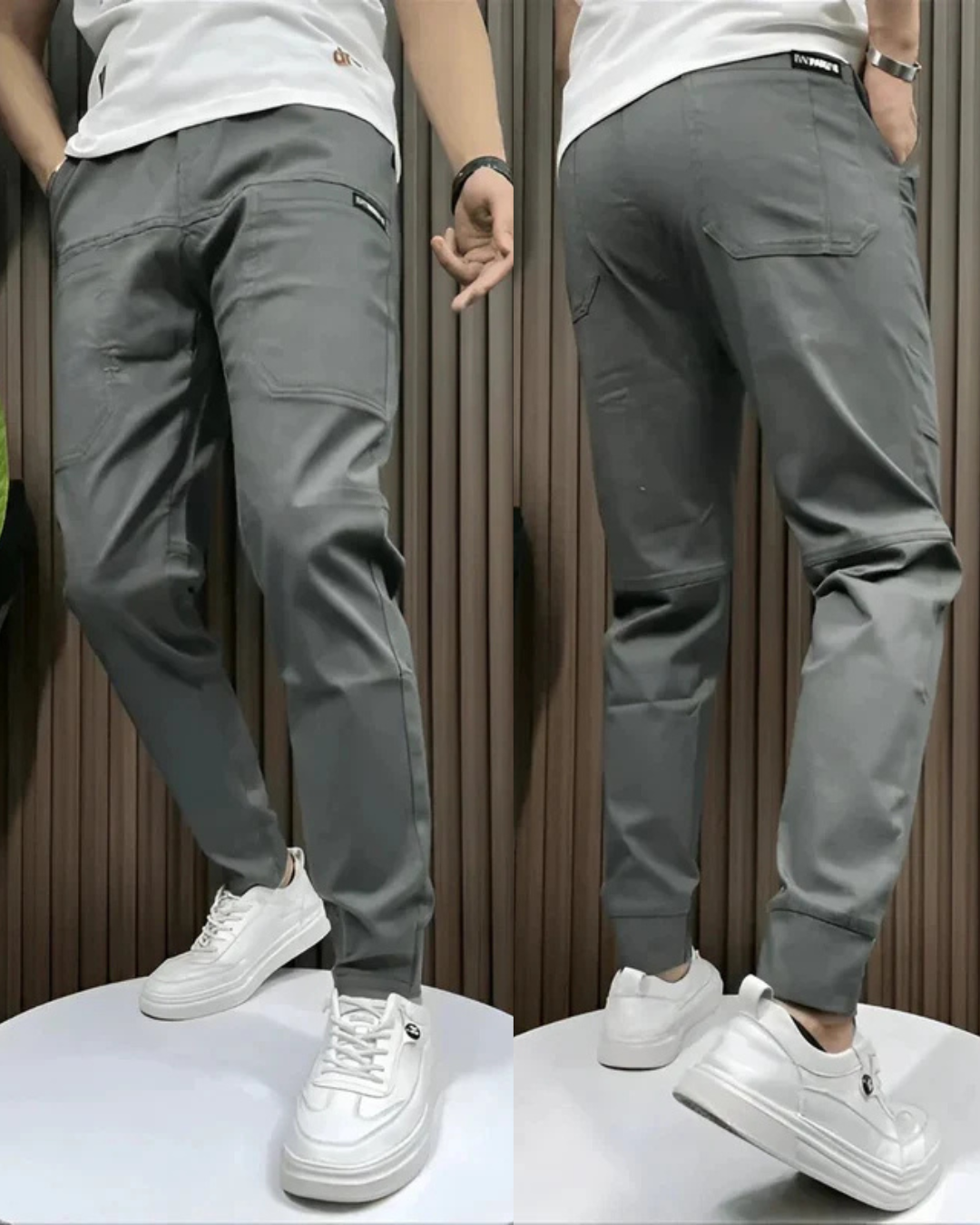 Pantalones elásticos premium ajustados