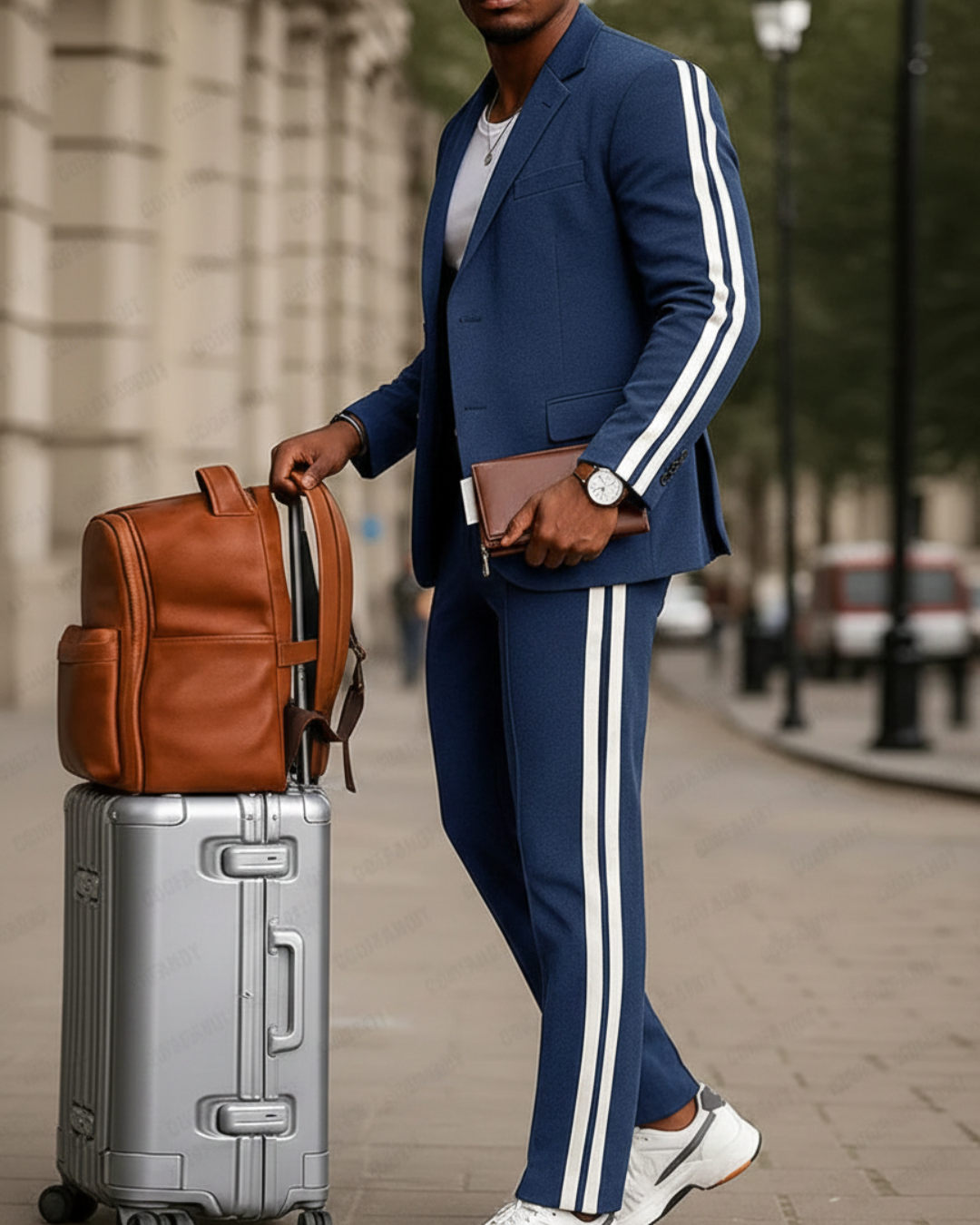 Conjunto Moderno de Blazer y Pantalón