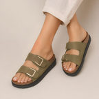 Sandalias con Doble Hebilla Venecia