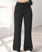Pantalón Casual de Cintura Alta con Máxima Elasticidad para Mujer