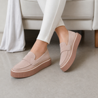 Mocasines de Ante con Suela de Goma