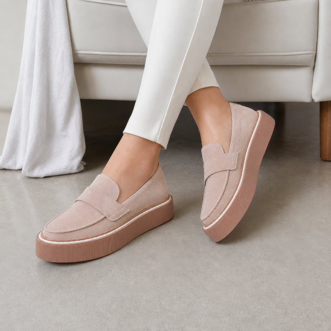Mocasines de Ante con Suela de Goma
