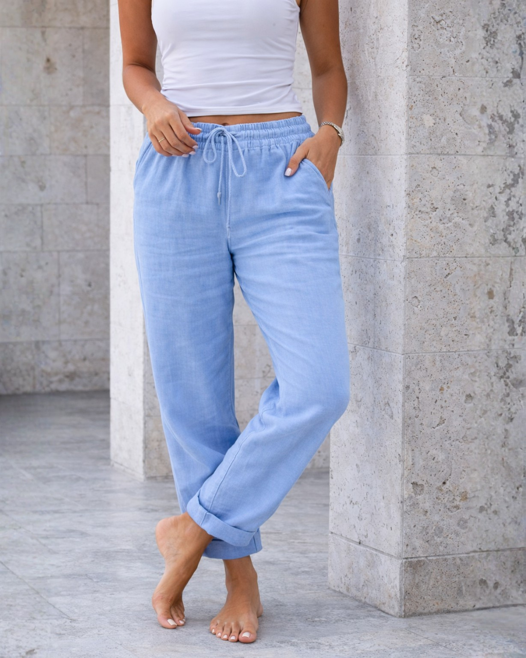 Pantalón Transpirable de Corte Relajado