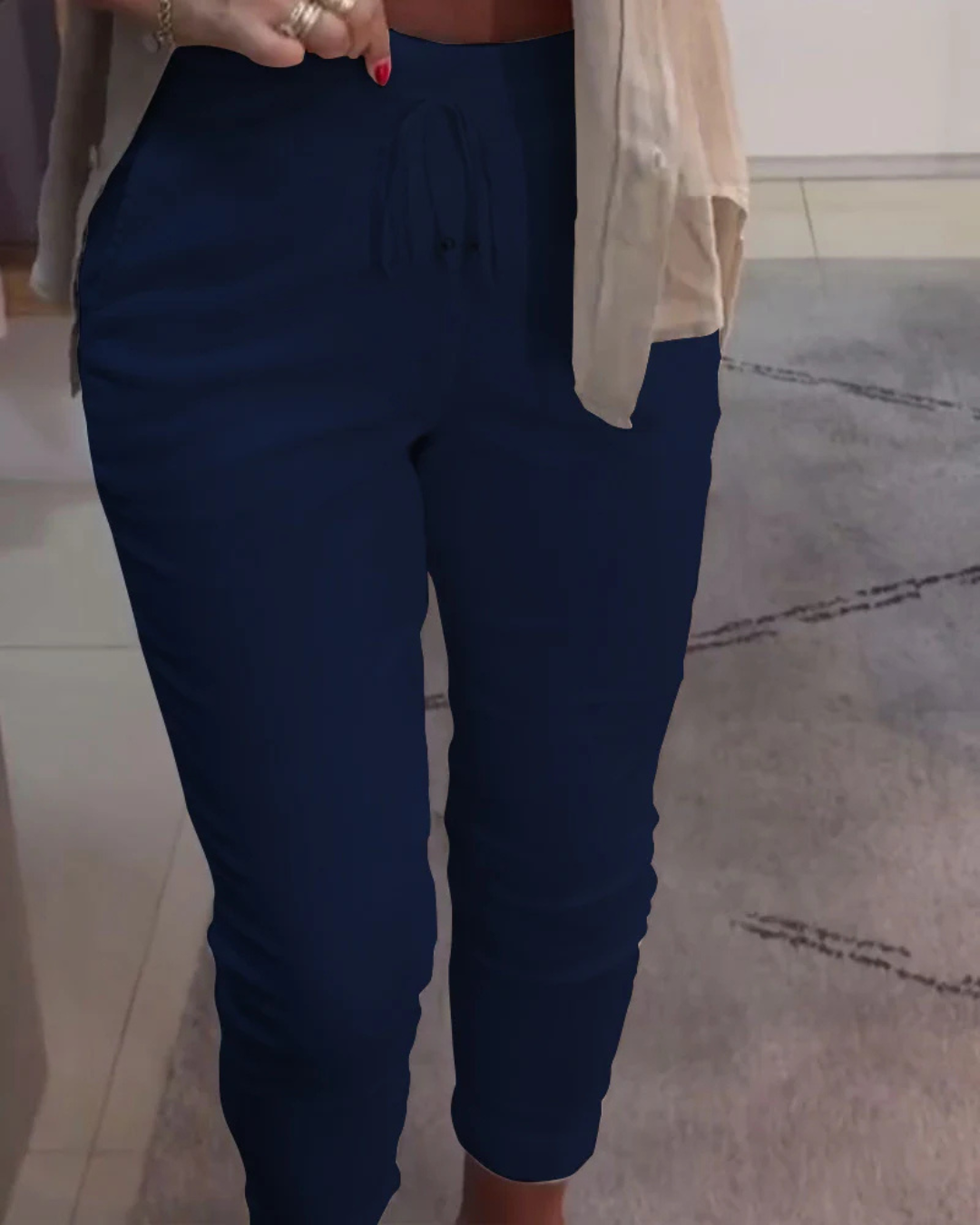 Pantalones anchos con ajuste elástico para mujer®