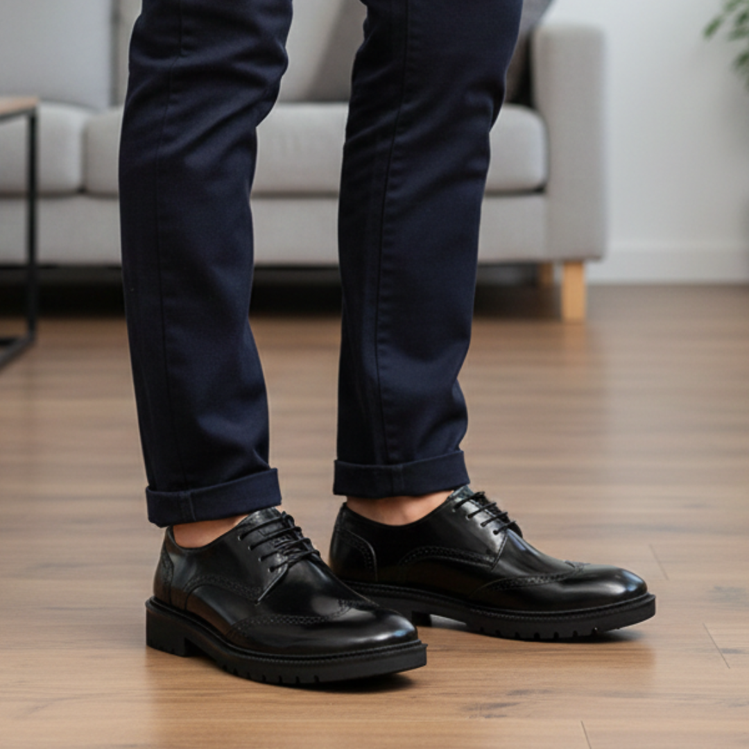 Zapatos brogue de estilo británico con puntera redondeada®