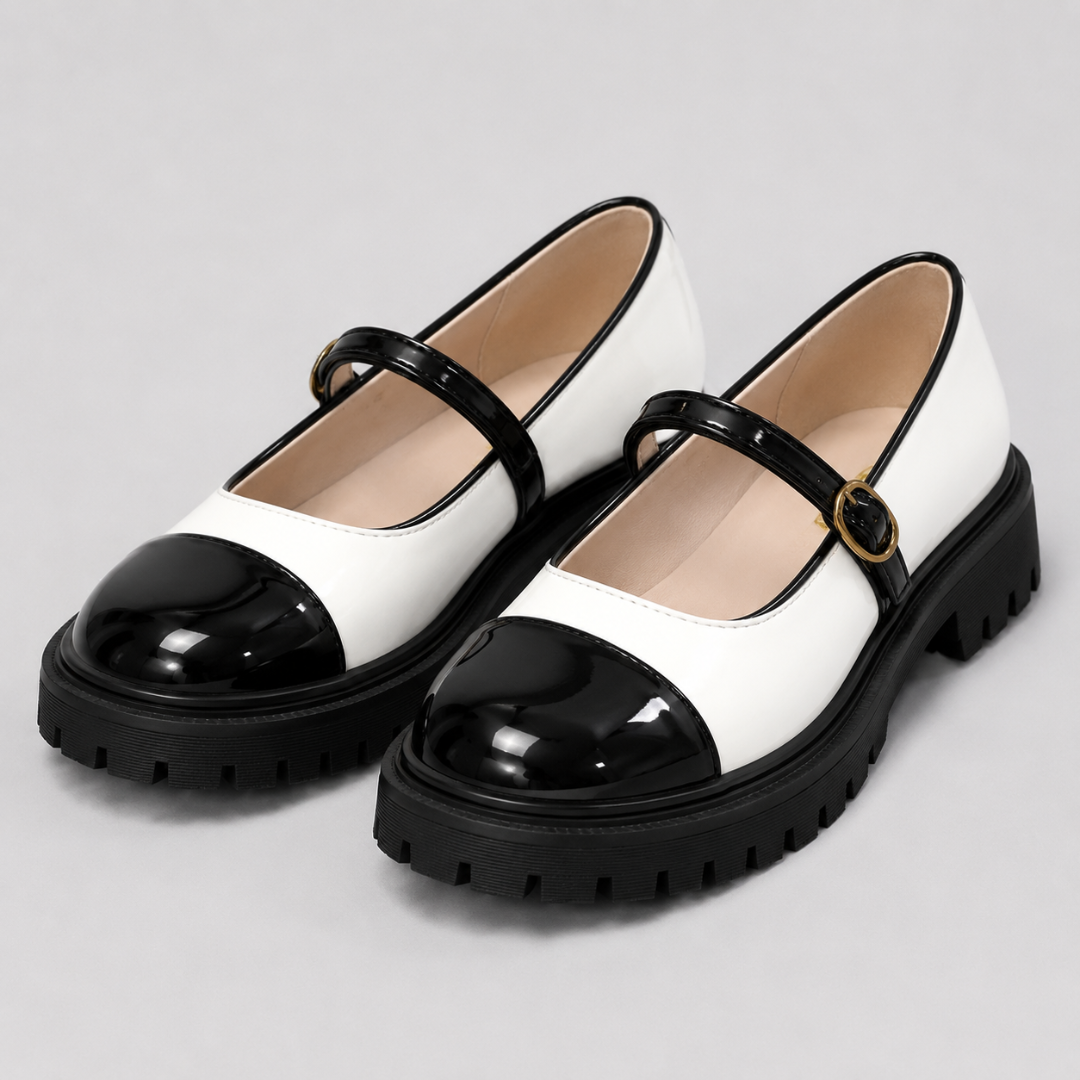 Zapatos con Hebilla y Suela Dentada®