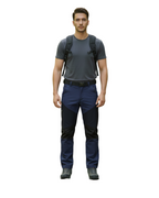 Pantalones de senderismo duraderos e impermeables para hombre con forro polar y cinturilla elástica
