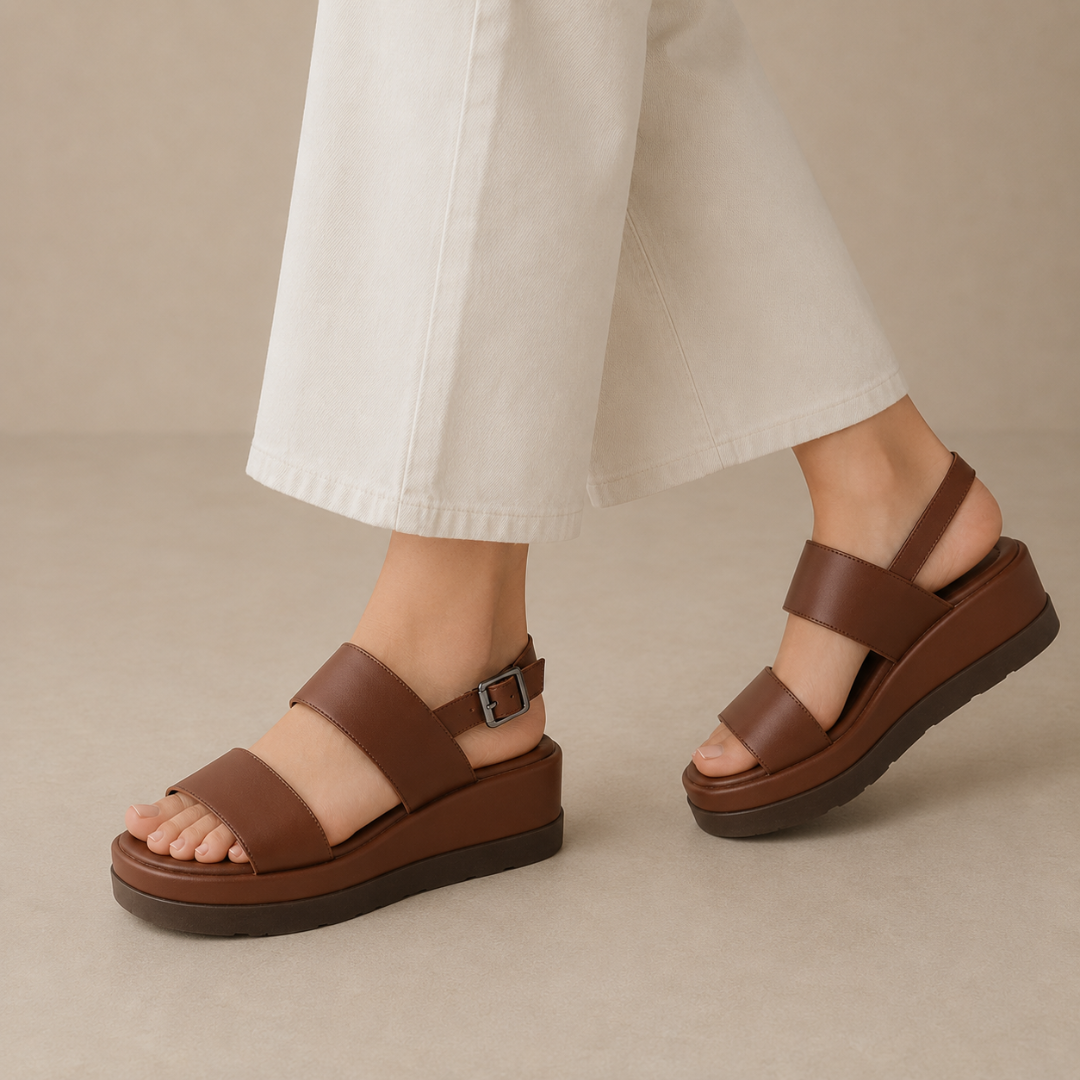 Sandalias de Plataforma con Doble Tira®