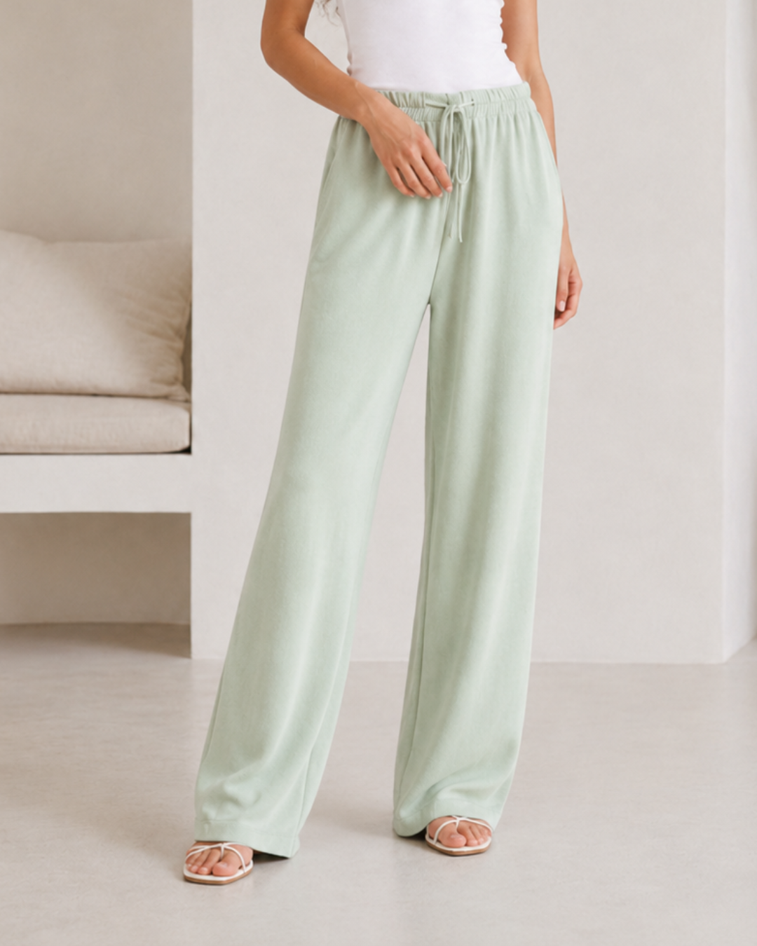 Pantalón Fluido de Corte Recto
