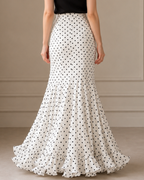 Falda Maxi con Estampado de Lunares®