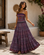 Vestido Indio Strapless