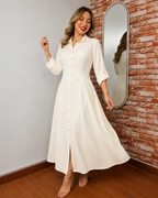 Vestido Camisero Largo