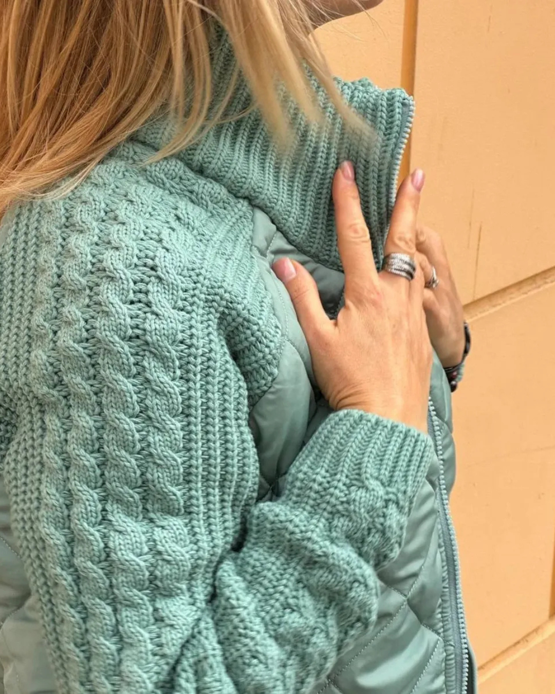 Chaqueta casual de manga larga con cremallera para mujer