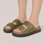 Sandalias con Doble Hebilla Venecia