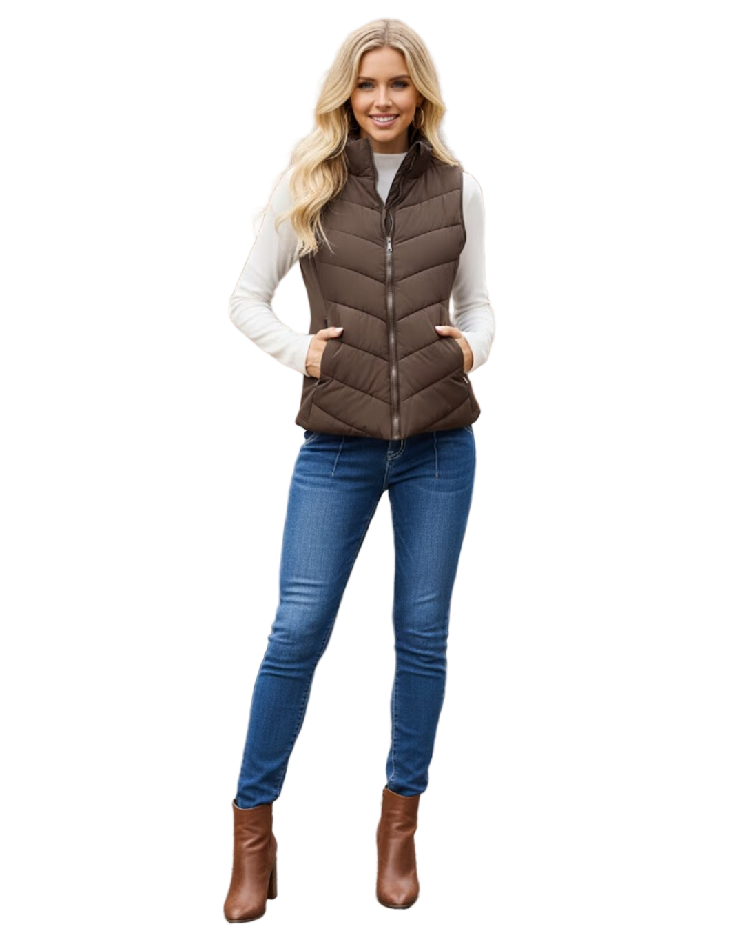 Chaleco Acolchado sin Mangas de Confort Térmico Para Mujer®