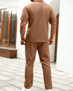 Conjunto de camisa de manga corta y pantalón con cintura ajustable®