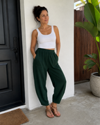 Pantalón Holgado de Mujer con Cintura Elástica
