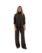 Conjunto de Punto Cuello Alto Para Mujer