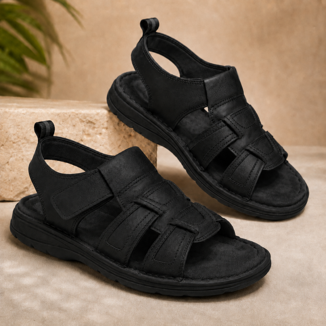 Sandalias de Hombre con Correas de Velcro