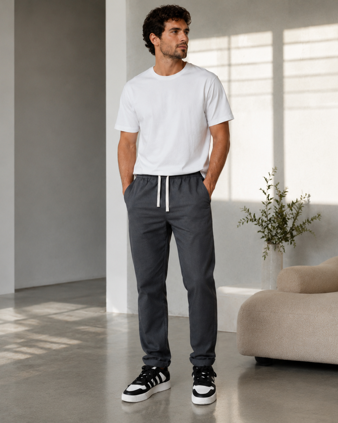Pantalón Amplio con Cintura Ajustable®