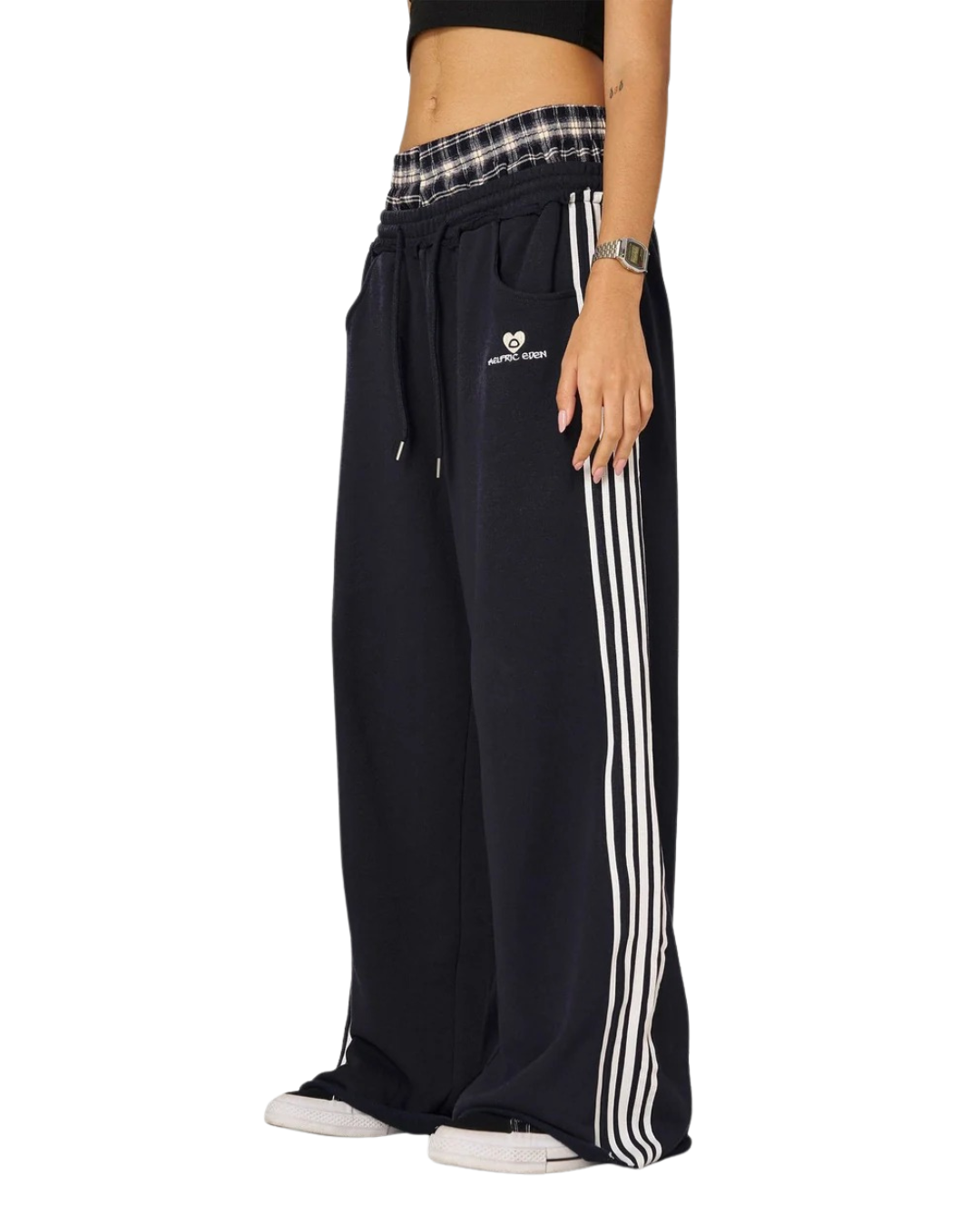 Pantalón Casual de Pierna Ancha con Cintura Doble Unisex®