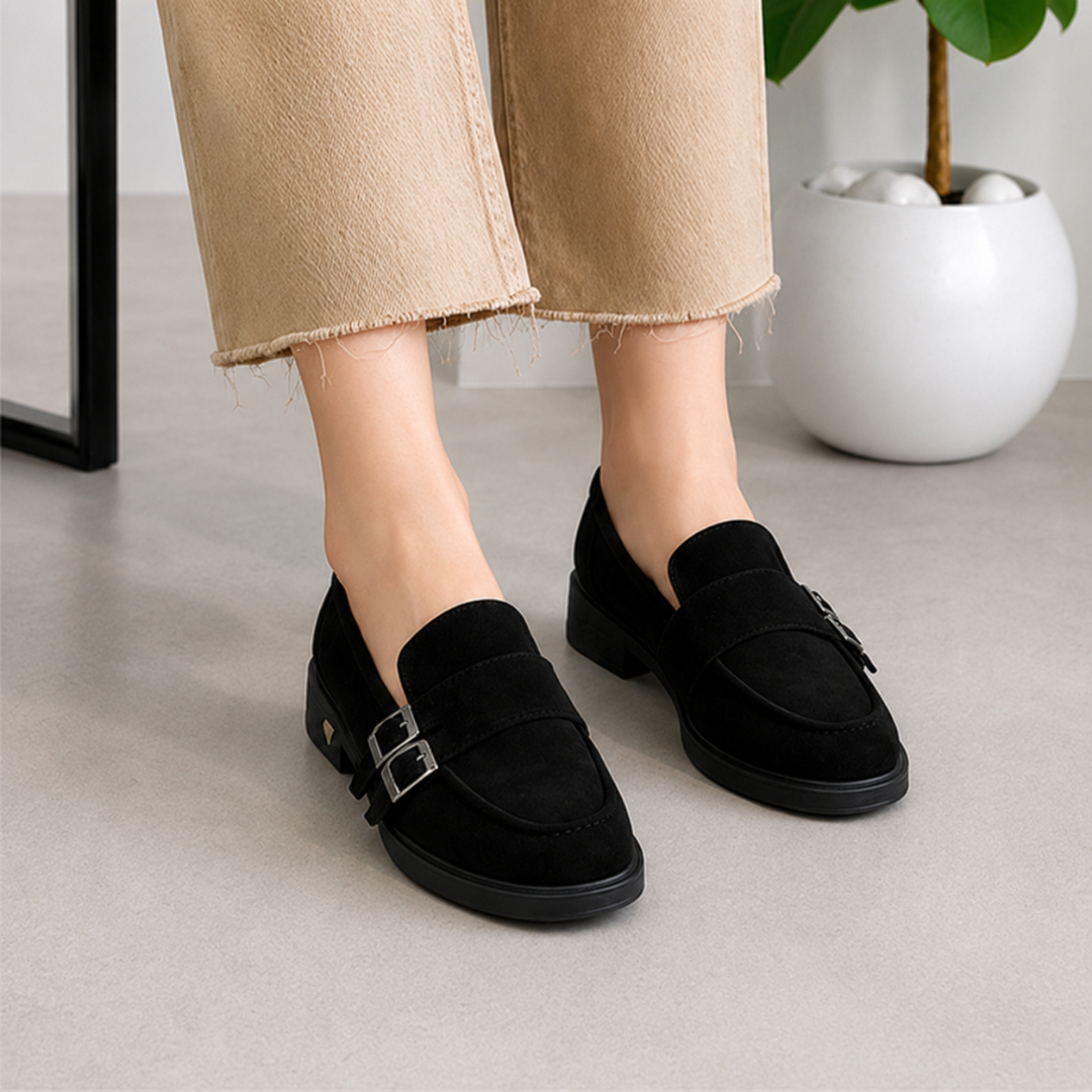 Mocasín casual con doble hebilla®