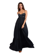 Vestido de Gala con Corsé y Caída Fluida