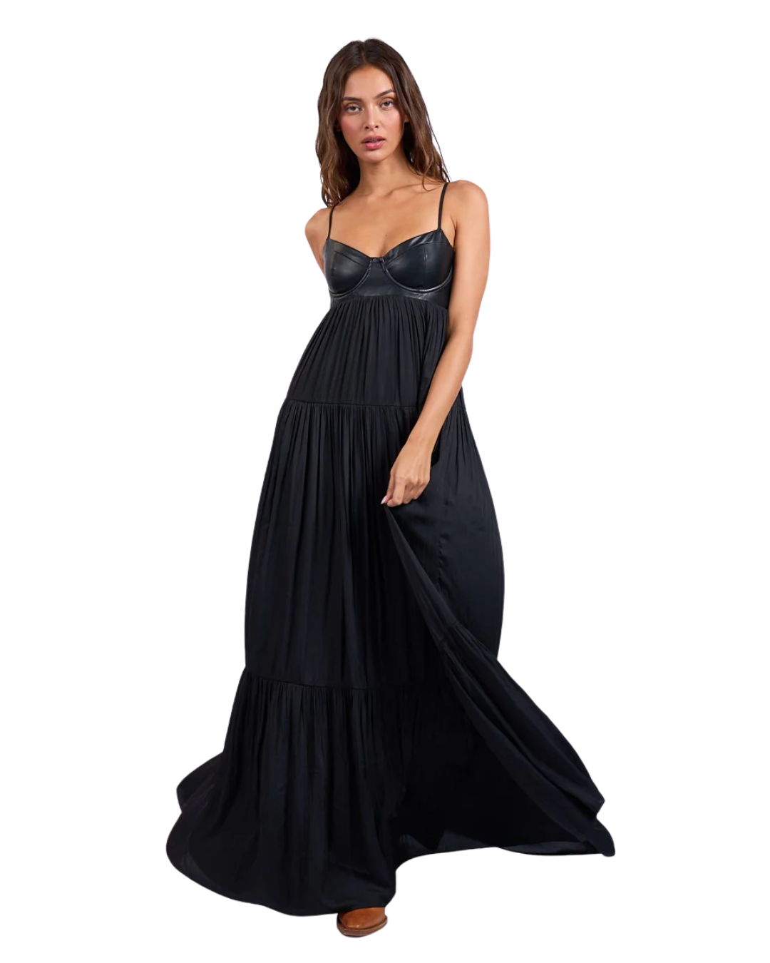 Vestido de Gala con Corsé y Caída Fluida