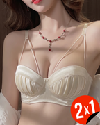 Sujetador Bralette Plisado de Satén (OFERTA 2X1)®