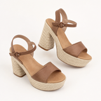 Sandalias de Plataforma con Tacón Ancho