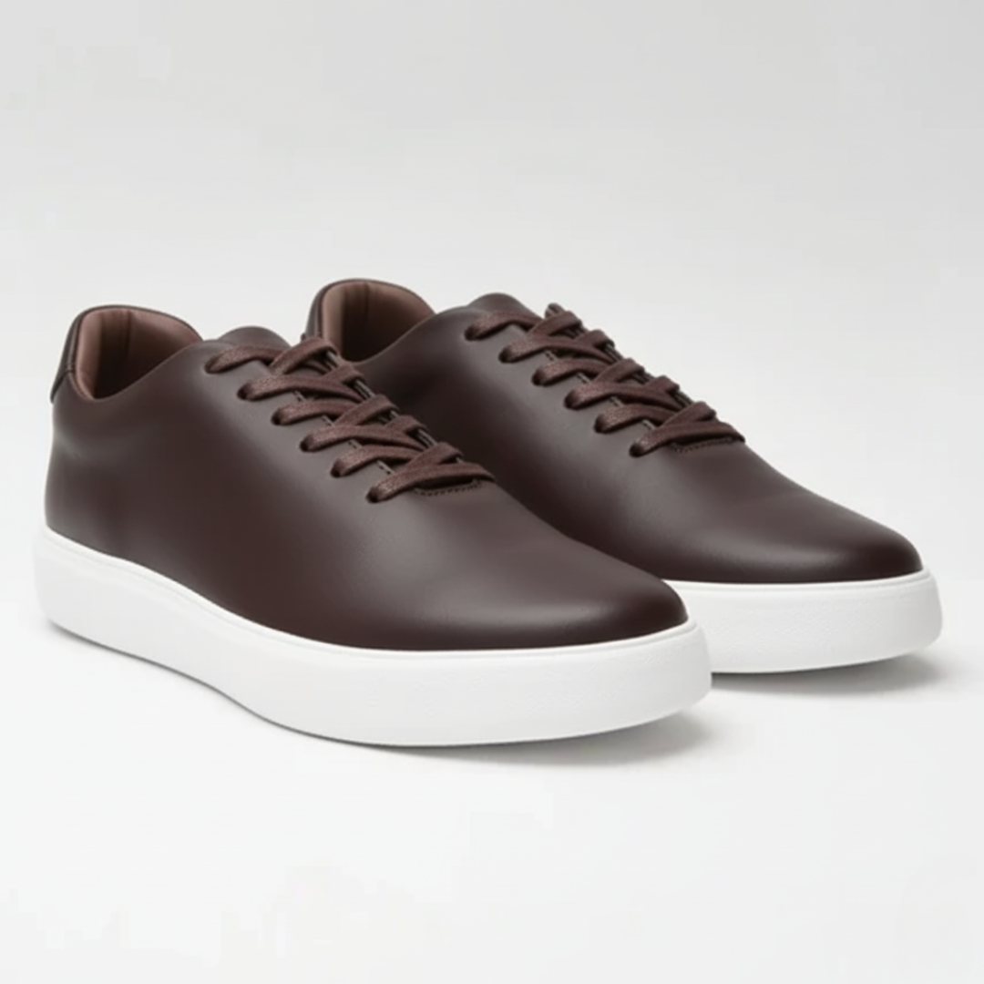 Zapatos de cuero casuales con suela cómoda
