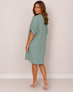 Vestido Midi de Lino Transpirable
