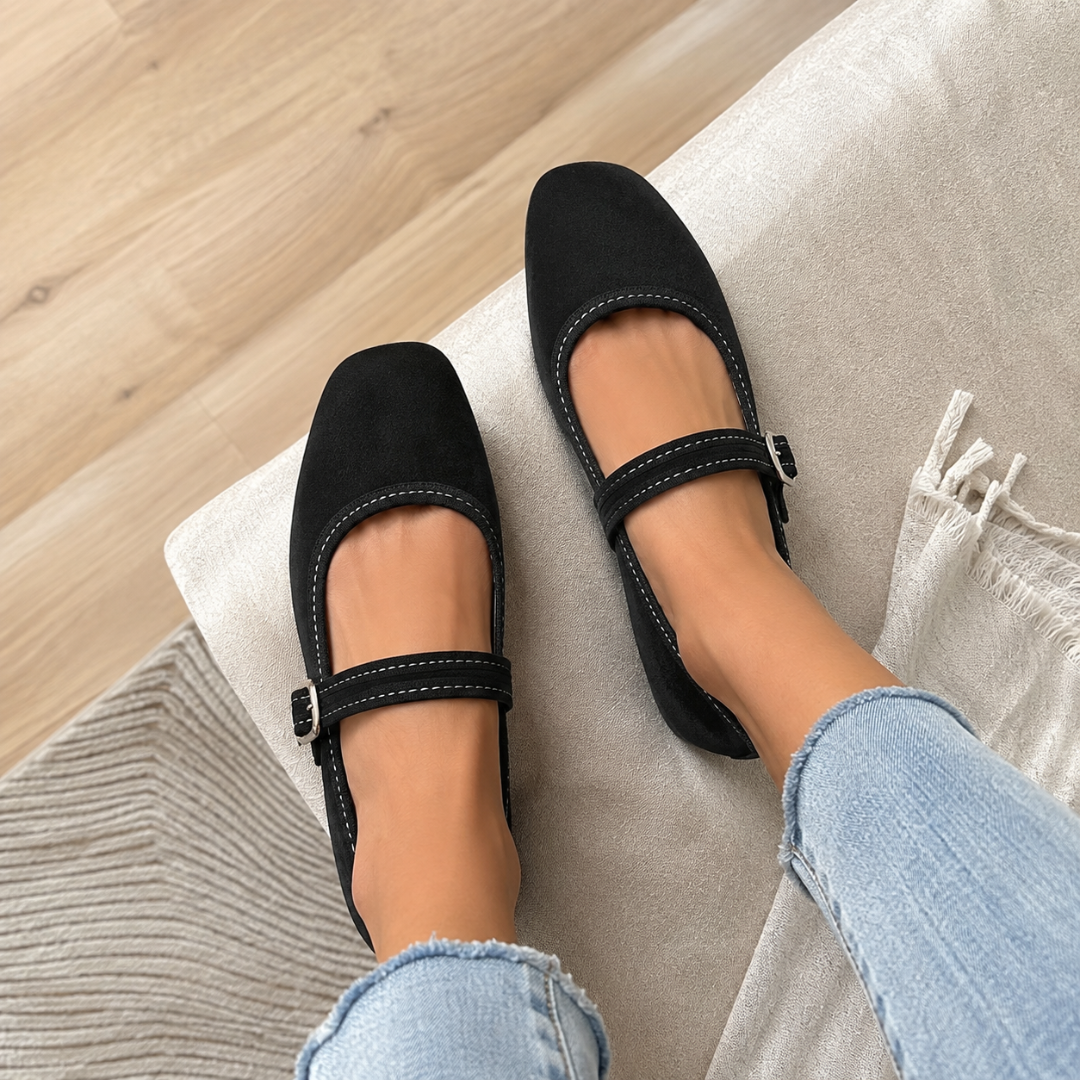 Zapatos Planos de Mujer con Correa Ajustable