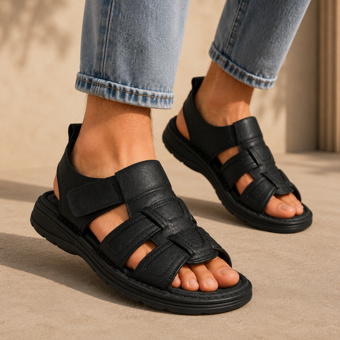 Sandalias de Hombre con Correas de Velcro