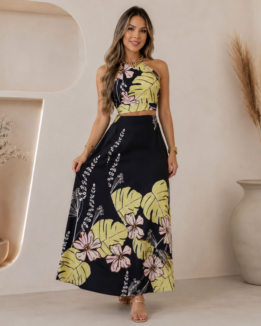 Conjunto tropical de dos piezas
