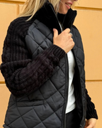 Chaqueta casual de manga larga con cremallera para mujer