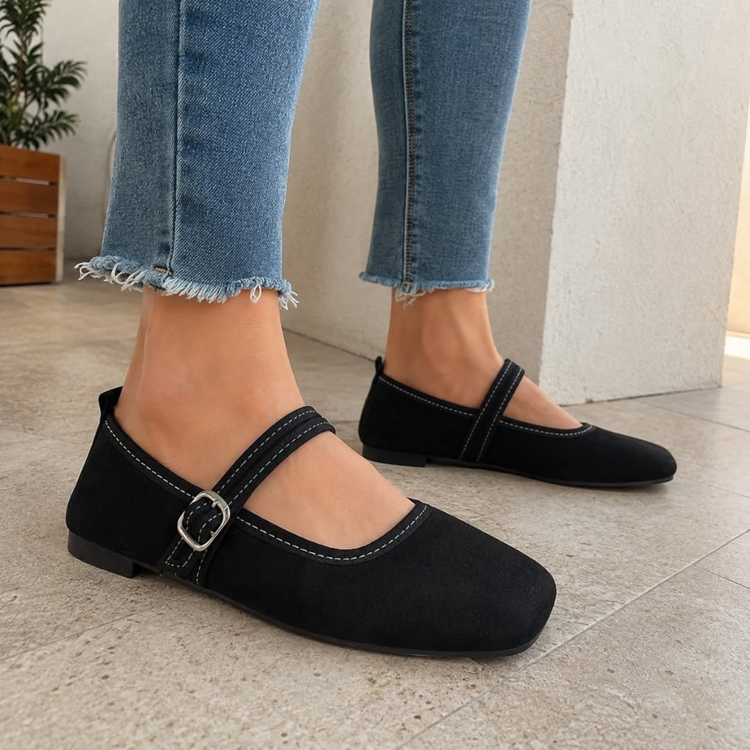 Zapatos Planos de Mujer con Correa Ajustable