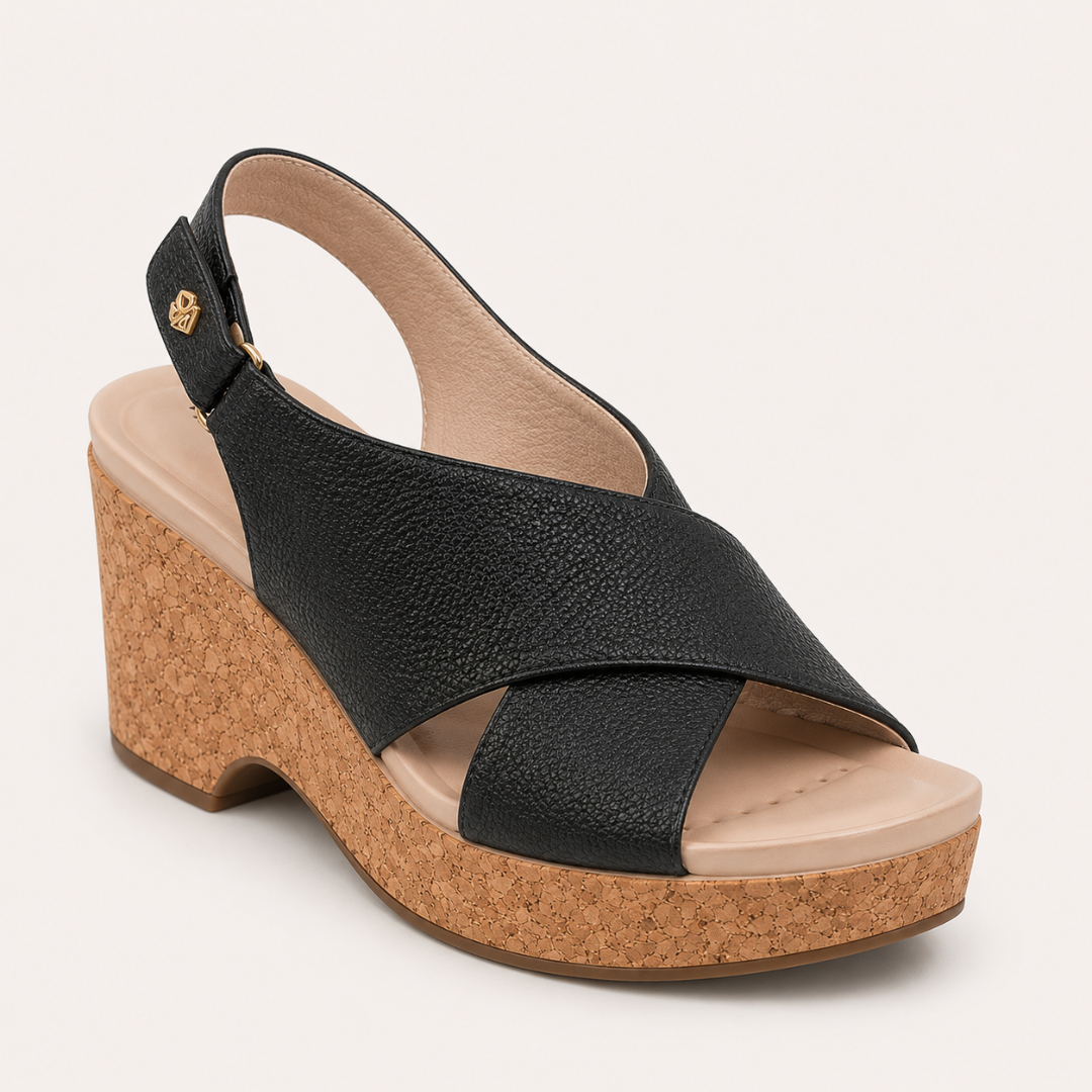 Sandalia de Cuña con Tira Ajustable®