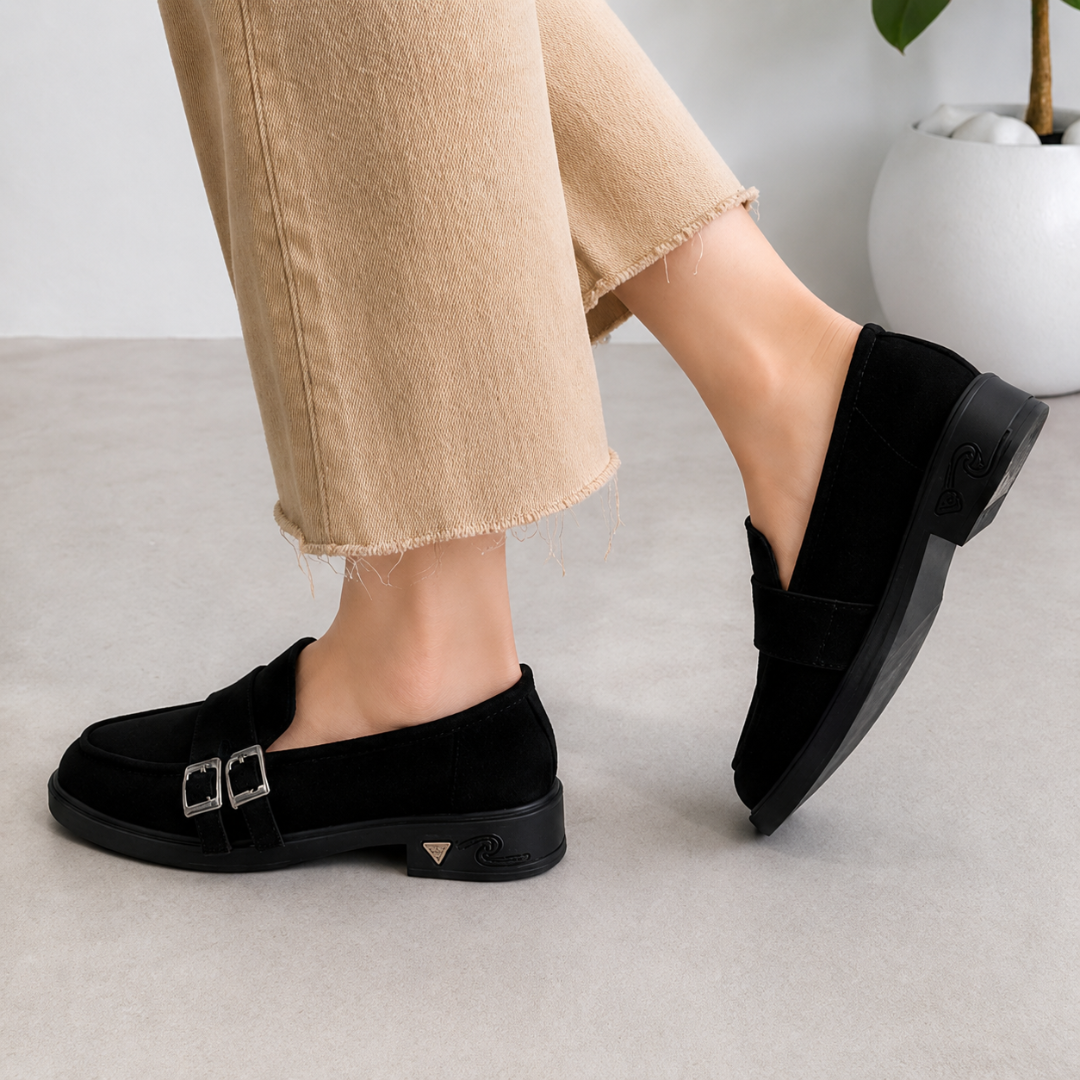 Mocasín casual con doble hebilla®