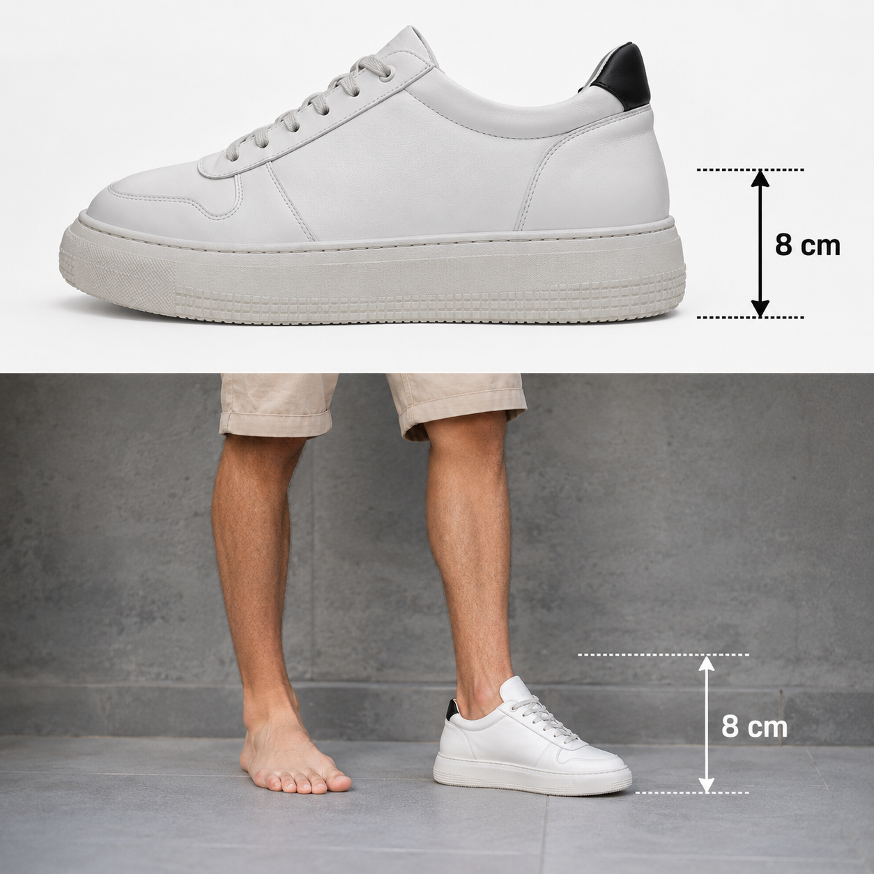 Zapatillas Casuales Con Elevación Oculta
