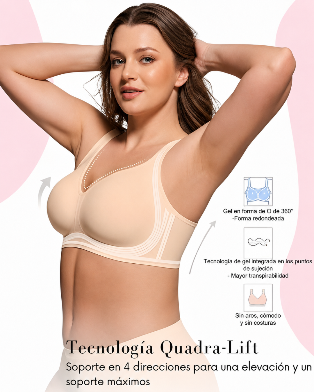 Sujetador sin aros para todas la tallas (OFERTA 2X1)