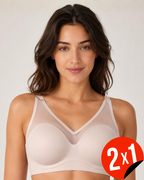 Sujetador Sin Costuras con Escote de Tul (OFERTA 2X1)®