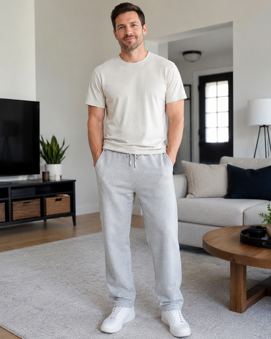 Pantalones deportivos clásicos de felpa gruesa