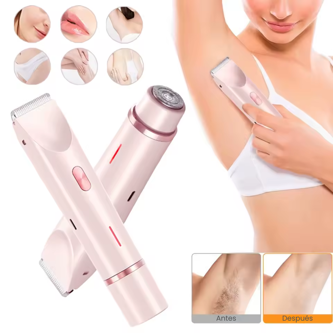 Depiladora Versátil 2 en 1 para Rostro y Cuerpo®