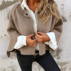 Chaqueta Corta de Estilo Elegante y Tacto Aterciopelado para Mujer®